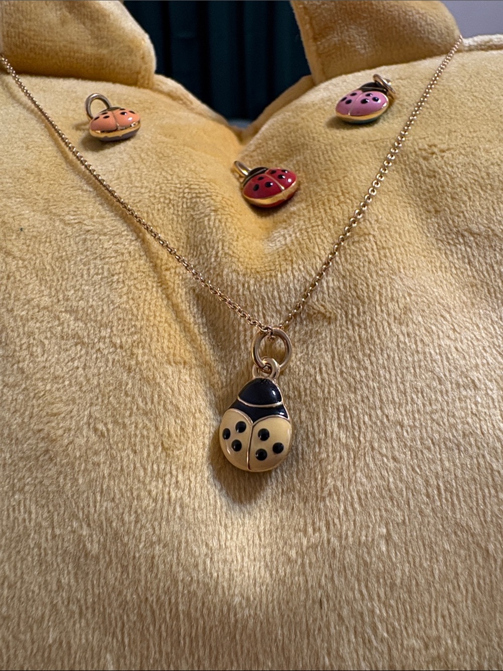 Joan Rivers Collection Ladybug necklace - Picture 2 of 7